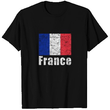 Discover France French Flag Vintage T Shirts