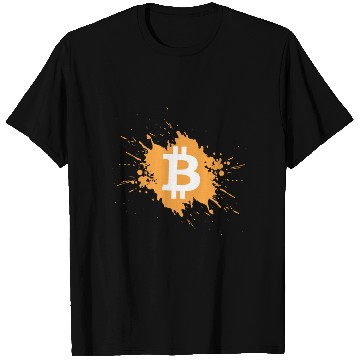 Discover Bitcoin Crypto Cryptocurrency Splash T Shirts