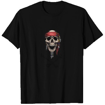 Discover Pirate Skull and Crossbones T Shirts