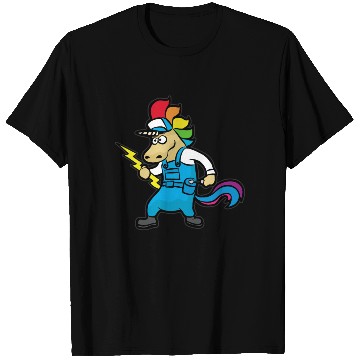 Discover UNICORN ELECTRICIAN Electricity Lineman Wire T Shirts