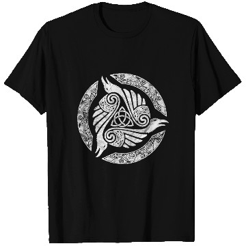 Discover Celtic Trinity Knot Crow Spiritual Mandala T Shirts