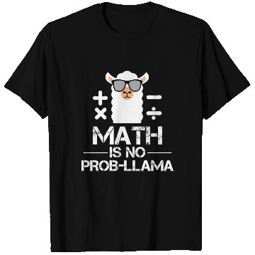 Discover Math is no prob-llama Back to school Llama T Shirts