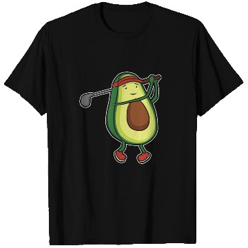 Discover Funny avocado golf swing golf player gift T Shirts