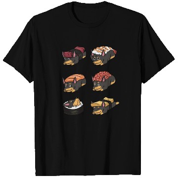 Discover Doberman Sushi Nigiri T Shirts