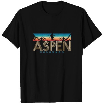 Discover Ski Aspen Colorado Vintage T Shirts