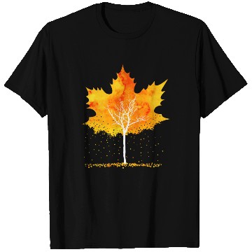 Discover Maple Leaf Autumn Orange Fall Leaves T Shirts