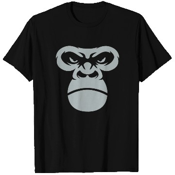 Discover Big Gorilla Face Silverback Monkey Ape Gift T Shirts