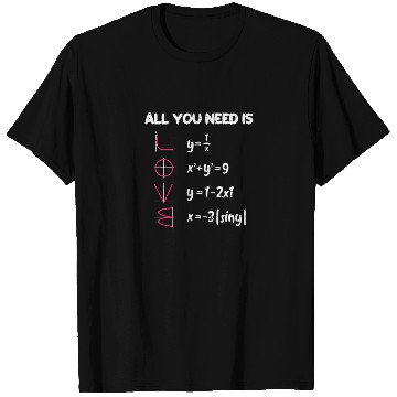 Discover Math All You Need Is Love T Shirts
