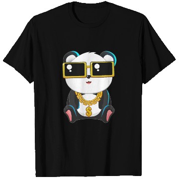 Discover Panda Bear Gangster Chibi Anime Gangsta Lover T Shirts