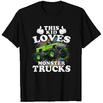 Discover This Kid Loves Monster Trucks T Shirts