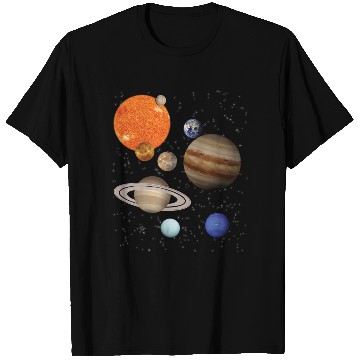 Discover realistic Solar System planet Outer Space Explorer T Shirts