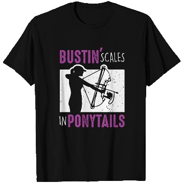 Discover Bow Fish Archery Woman Bowfishing Sport T Shirts