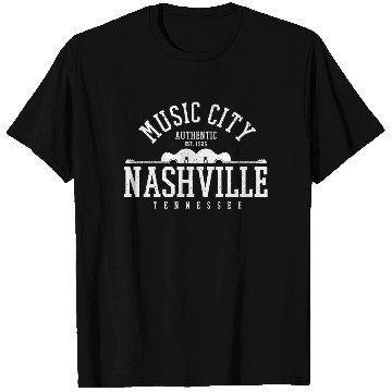 Discover Nashville Country Music City Guitar T Shirts