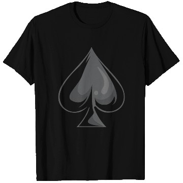Discover Black Ace of Spades Poker T Shirts