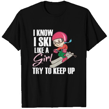 Discover Winter Ski Girl T Shirts