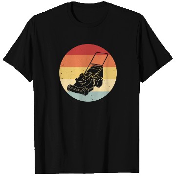 Discover Lawn Mowing Lawn Mower Vintage Retro T Shirts
