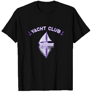 Discover Yacht Club sailing ship sailing anchor T Shirts
