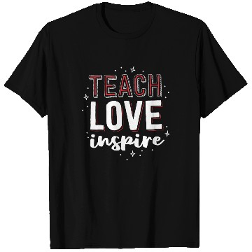 Discover Teach Love Inspire Teacher Christmas Gift School T Shirts