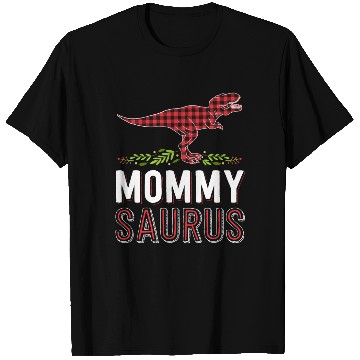 Discover Mommy Saurus T Rex Mom Red Plaid Matching Family T Shirts