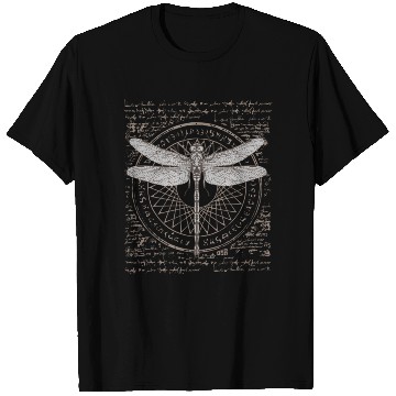 Discover Ancient Science Dragonfly Study Alchemy Symbol T Shirts