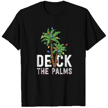 Discover Deck The Palm Tree Lights Tropical Hawaii Family T Shirts