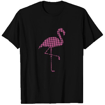 Discover Pink Buffalo Plaid Flamingo Christmas Family T Shirts