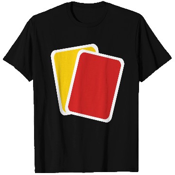Discover Red yellow card T Shirts
