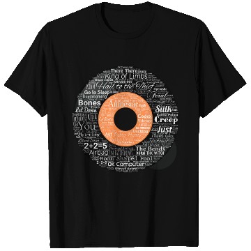 Discover Radiohead Albums and Songs T Shirts