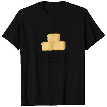Discover farmer hay bale hay agriculture baler baled it T Shirts
