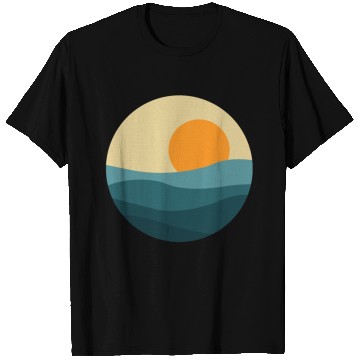 Discover Waves Sun Circle T Shirts