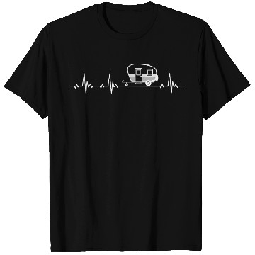 Discover Caravan Camping Heartbeat for nature lovers T Shirts