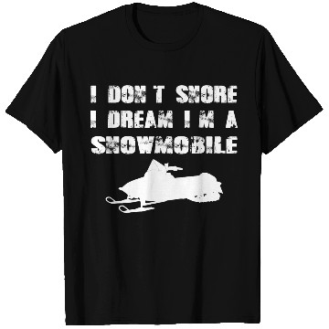 Discover Winter Snowmobile Engine Skiing Funny Fast Gift T Shirts