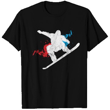 Discover Snowboard Boarder Splash Winter Sport Birthday T Shirts