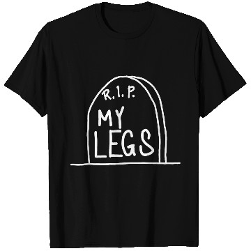 Discover Gravestone RIP My legs gym T Shirts