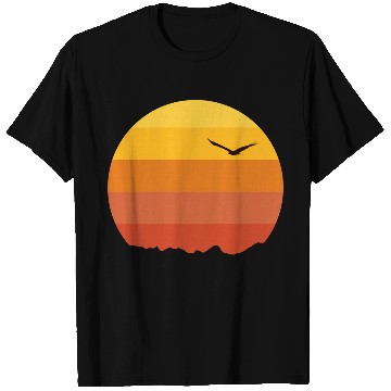 Discover Sunset Bird Silhouette Sun T Shirts