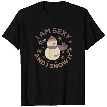 Discover Funny Sexy Snowman Slogan Gift christmas T Shirts