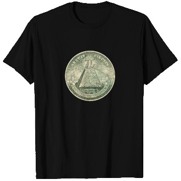 Discover Illuminati Pi Great Seal 3.14 Pi Day T Shirts