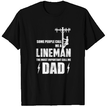 Discover Mens Lineman Dad Gift - Some People Call Me Linema T Shirts