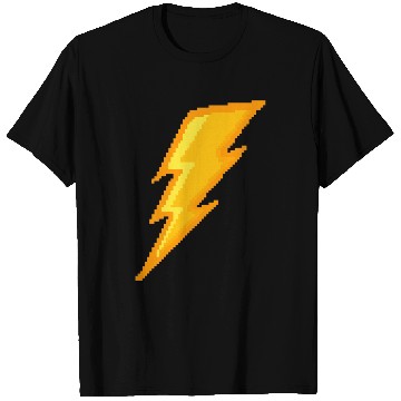 Discover Lightning bolt Pixel T Shirts