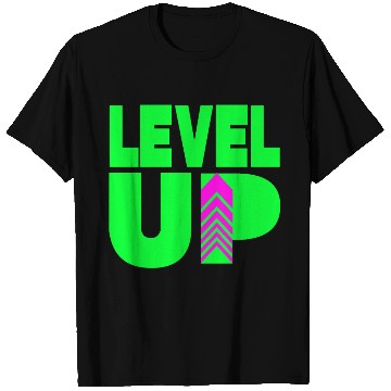 Discover Level Up Neon Green T Shirts