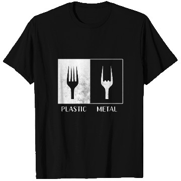 Discover Plastic heavy metal funny music T Shirts