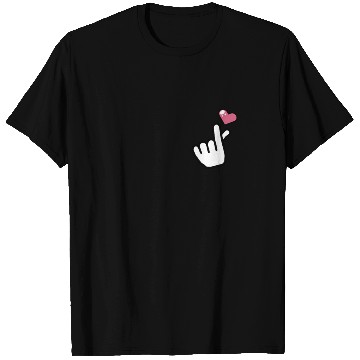 Discover heart finger korean pop T Shirts