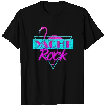 Discover Yacht Rock Retro Flamingo T Shirts