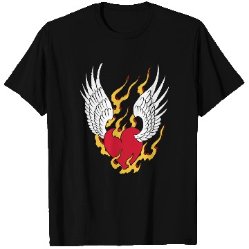 Discover On fire - Angel Heart T Shirts