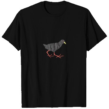 Discover Black Crake Low Poly Abstract Geometric T Shirts
