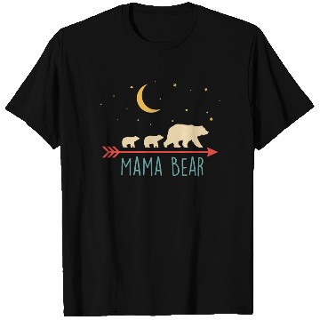 Discover Mama Bear with 2 Cubs Retro Mother's Day T Shirts
