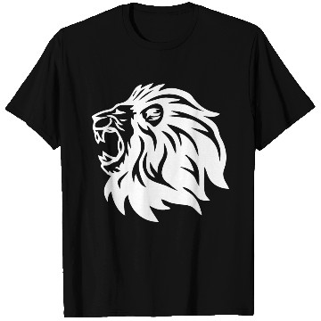 Discover roaring lion head T Shirts