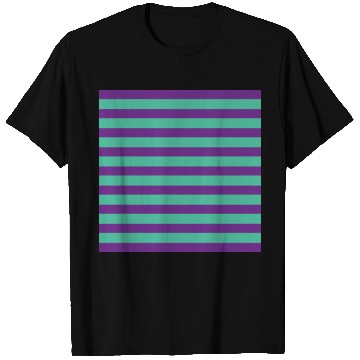 Discover Stripes Purple Green T Shirts