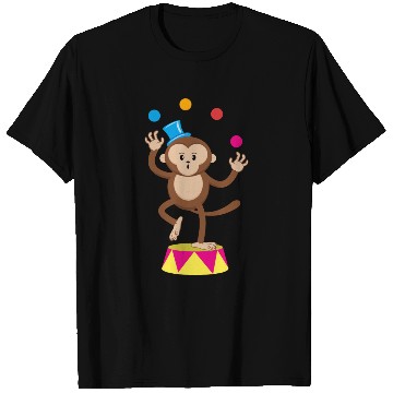 Discover Cute Circus Monkey Ape Comic Cartoon T Shirts