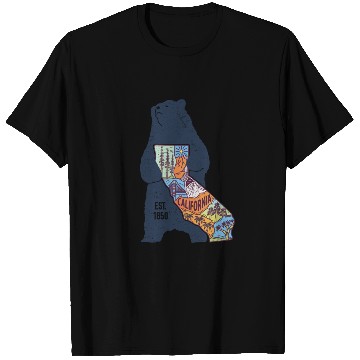 Discover Vintage California Bear EST 1850 T Shirts